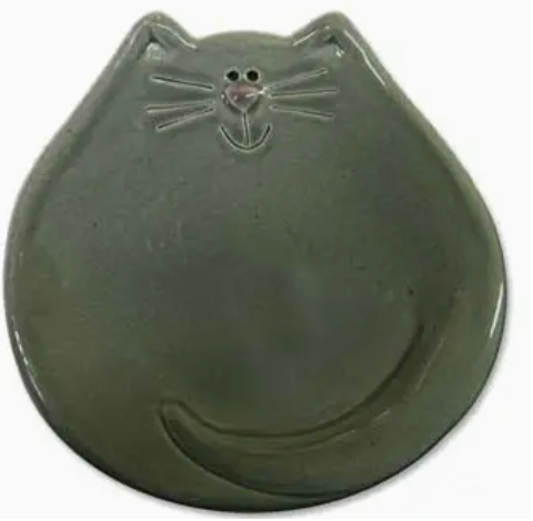 5&quot; CAT DISH GRAY 