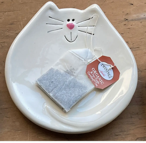 5&quot; CAT DISH WHITE 