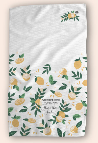 WHEN LIFE GIVES LEMONS WAFFLE TOWEL