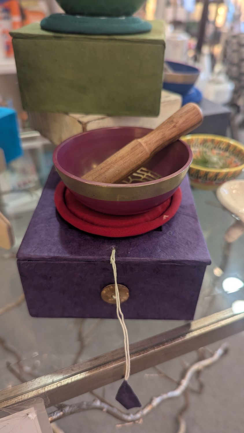 SINGING BOWLS  CROWN PURPLE
