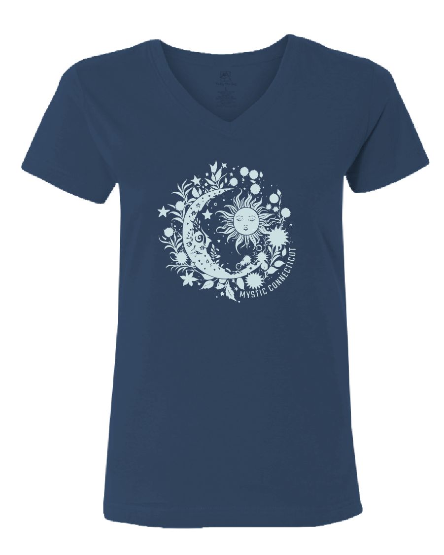 MYSTIC CELESTIAL SUN AND MOON T-SHIRT