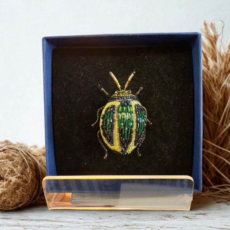 TORTOISE BEETLE BROOCH PIN