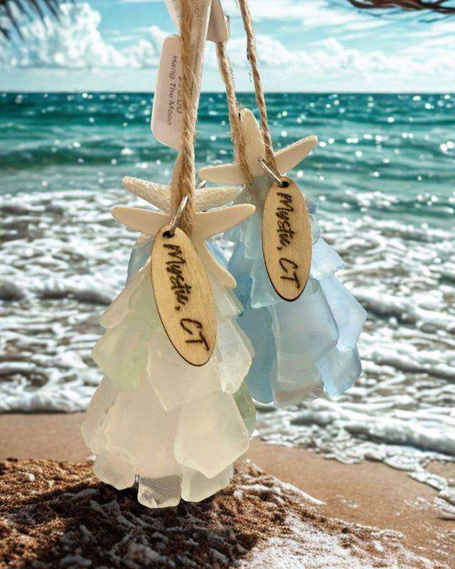 3D SEAGLASS CHRISTMAS ORNAMENT ASSORTED