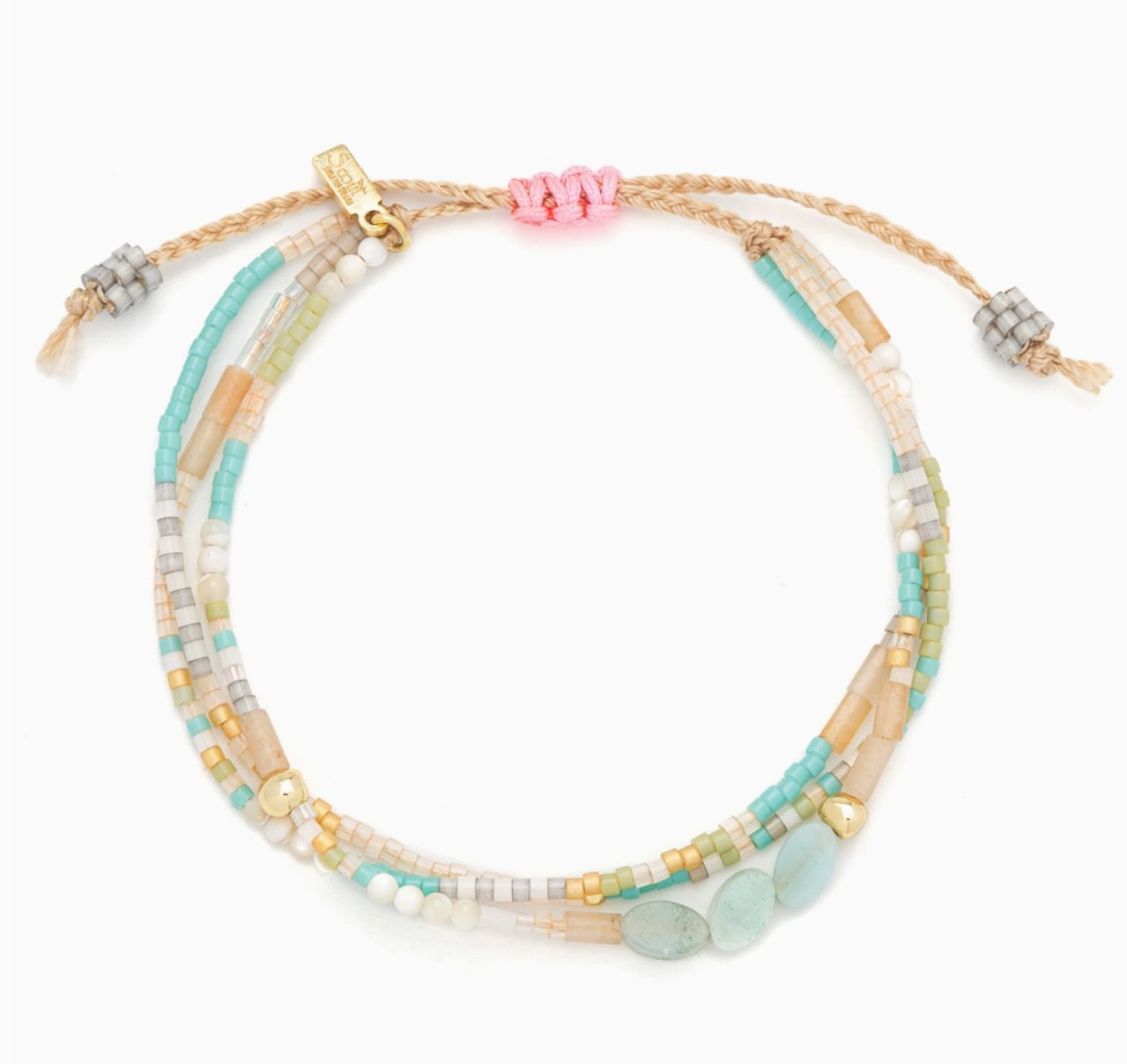MIXED MEDIA- COURAGE/AMAZONITE GOLD