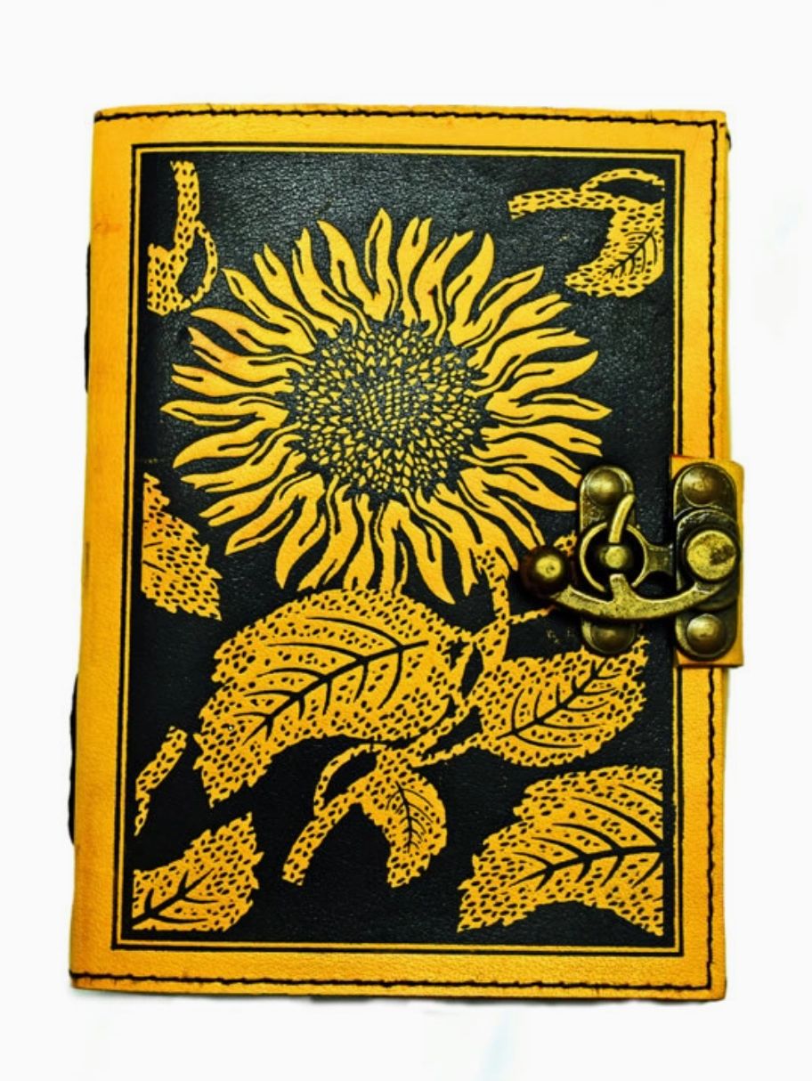 SUNFLOWER LEATHER JOURNAL