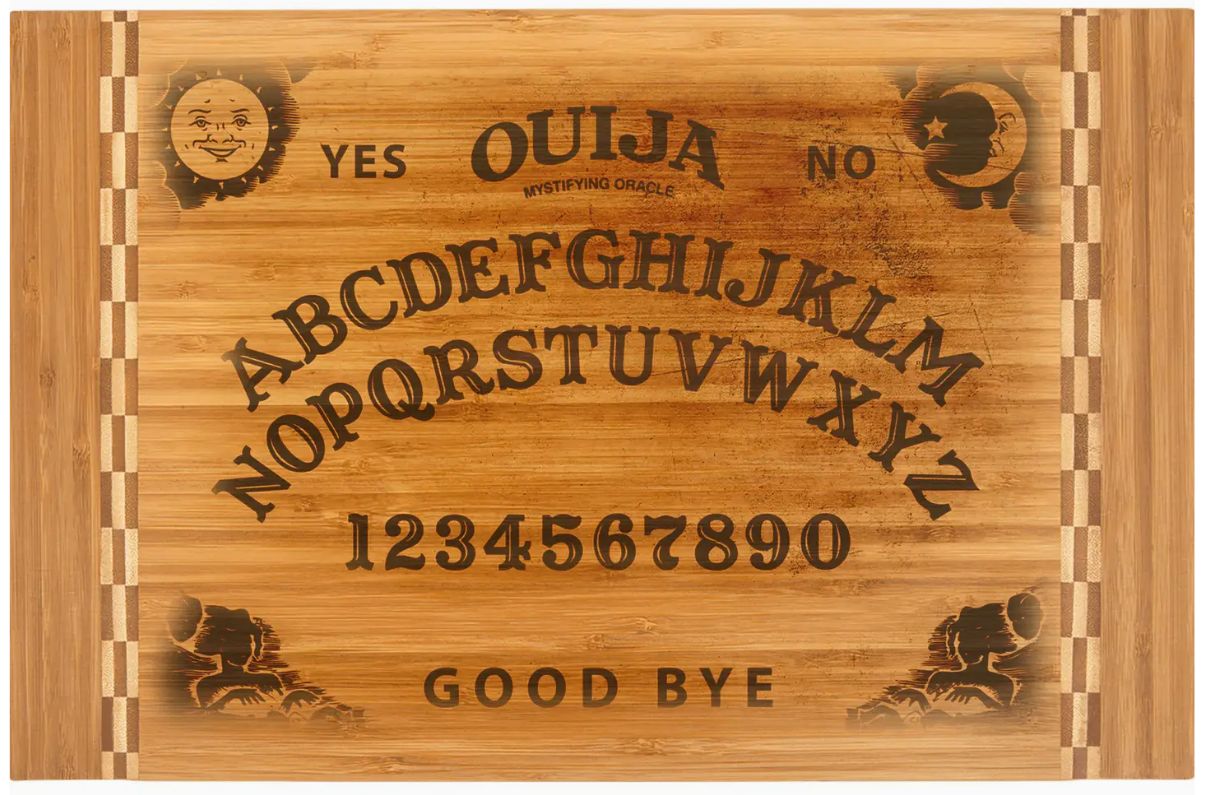 OUIJA BOARD LARGE BAMBOO CUTTING BOARD