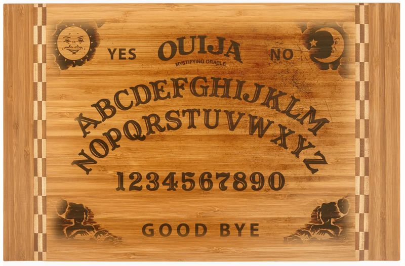 OUIJA BOARD LARGE BAMBOO CUTTING BOARD