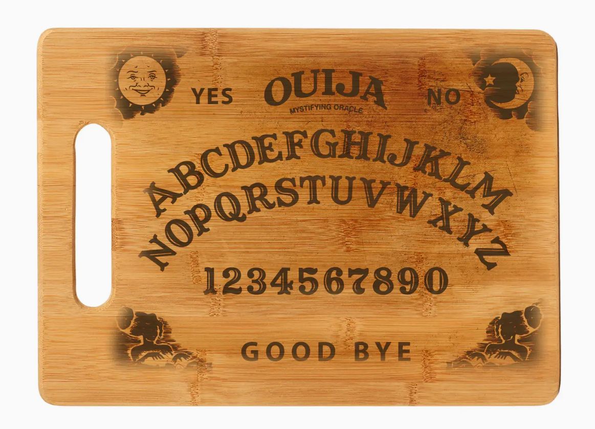 OUIJA BOARD BAMBOO CUTTING BOARD