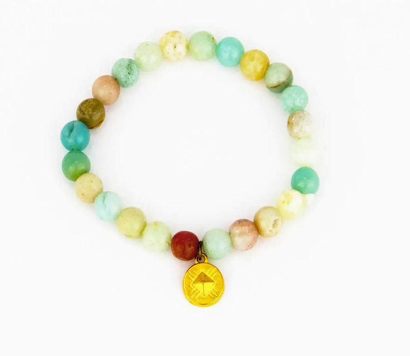 AMAZONITE STONE MALA BRACELET
