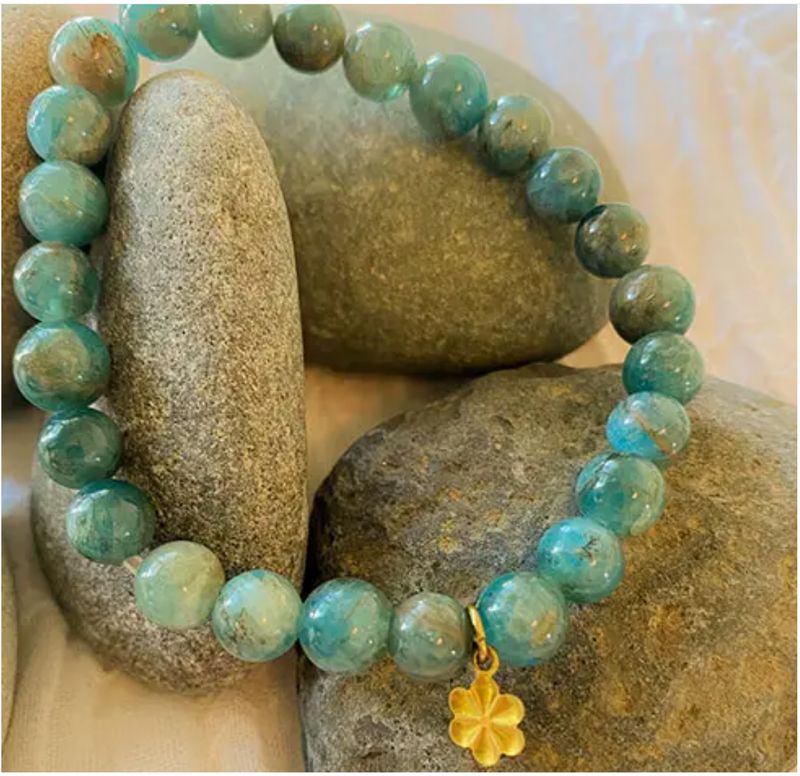 APATITE BEADED BRACELET 