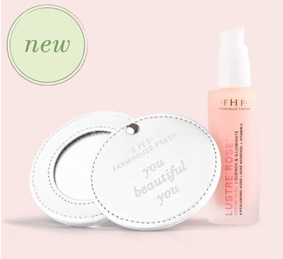 LUSTRE ROSE SERUM AND MIRROR