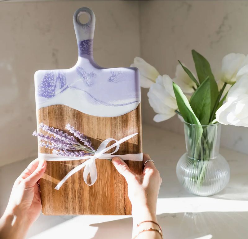 ACACIA RESIN CHEESEBOARD