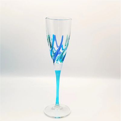  TRIX CHAMPAGNE FLUTE- AQUA