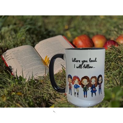  LEAD I WILL FOLLOW GILGIRL-BLACK MUG