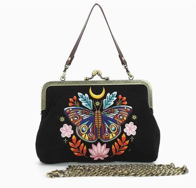 MOON MOTH VINTAGE KISSLOCK BAG