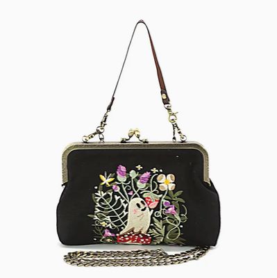 GHOST IN STRAWBERRY FIELD KISSLOCK BAG