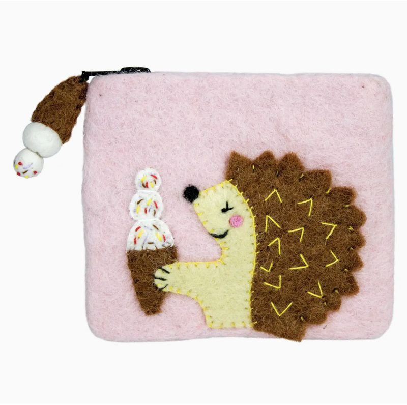 COIN PURSE HUNGRY HEDGEHOG