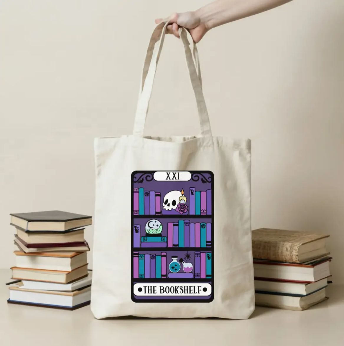 BOOKSHELF TAROT TOTE