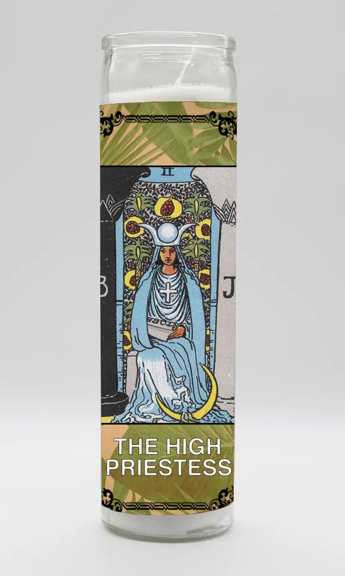 HIGH PRIESTESS TAROT CANDLE