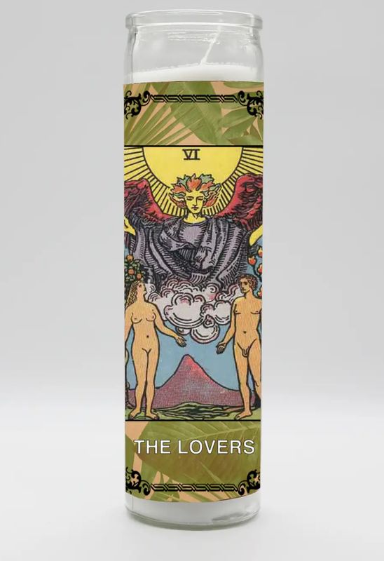 LOVERS TAROT PRAYER CANDLE