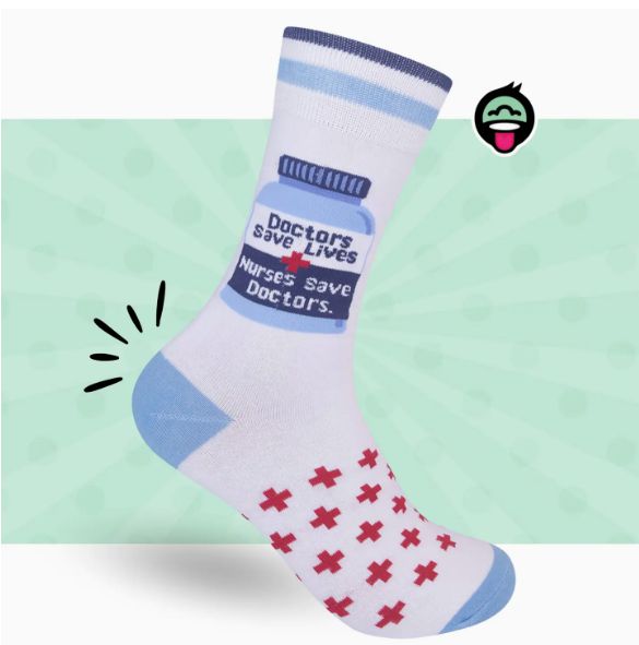DOCTORS SAVE LIVES SOCKS