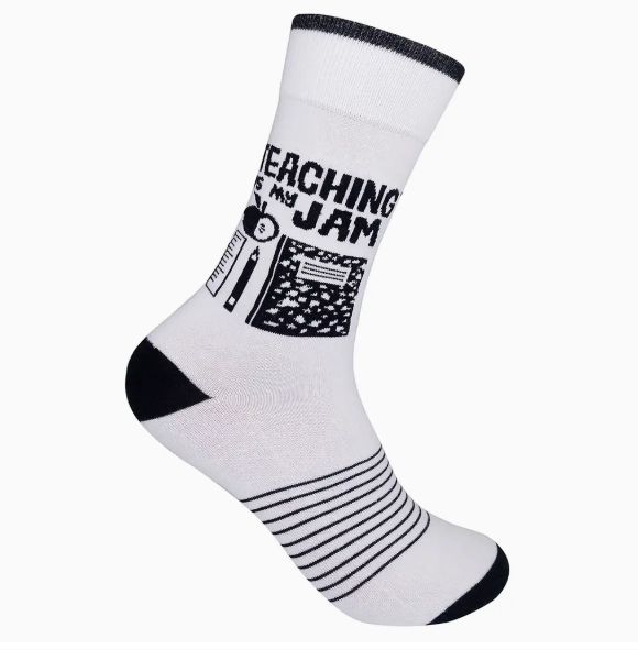 TEACHING IS MY JAM SOCKS
