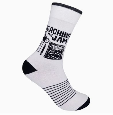 TEACHING IS MY JAM SOCKS