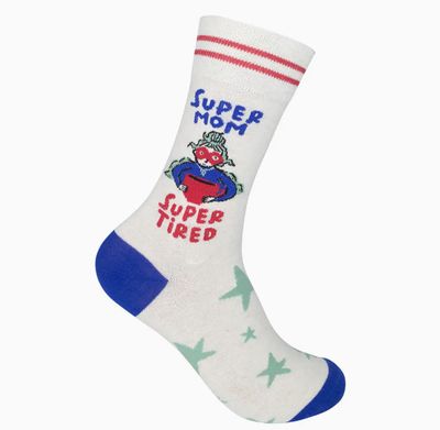 SUPER MOM SUPER TIRED SOCKS