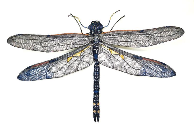 BLUE DRAGONFLY OBJECT ART