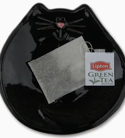5" CAT DISH BLK 