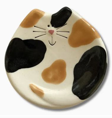 3" CAT DISH CALICO 