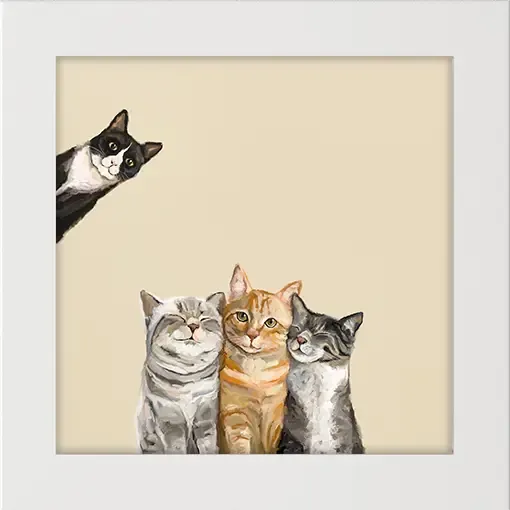 HAPPY SQUARE-FELINE FRIENDS