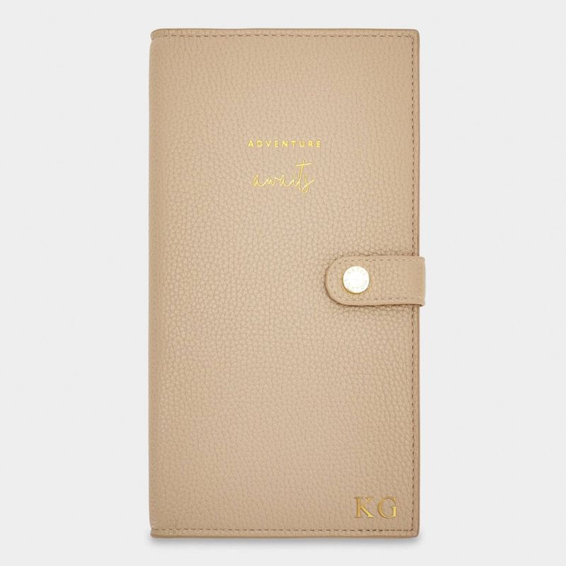 TRAVEL WALLET TAUPE