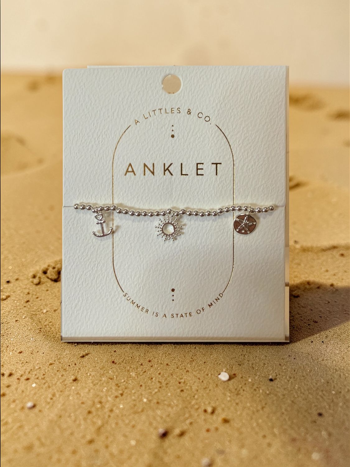 ANKLET SHELL CHARMS SILVER