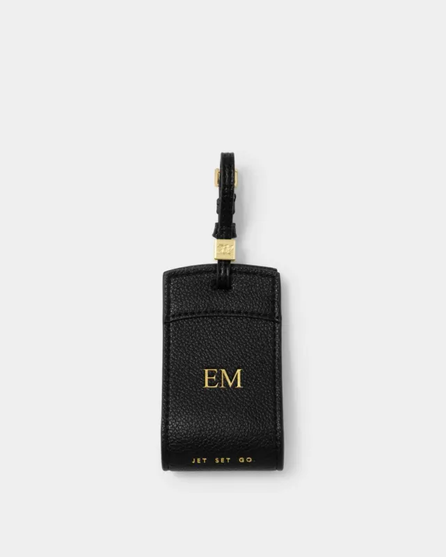 LUGGAGE TAG JET SET GO BLACK
