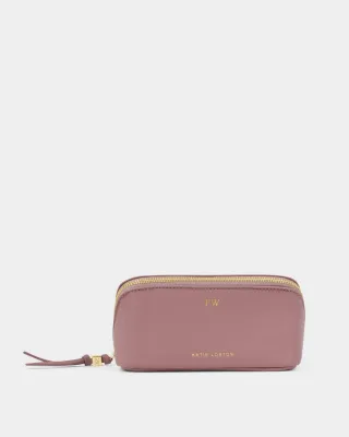 FOLD OUT MIRROR MAKEUP BAG ROSE