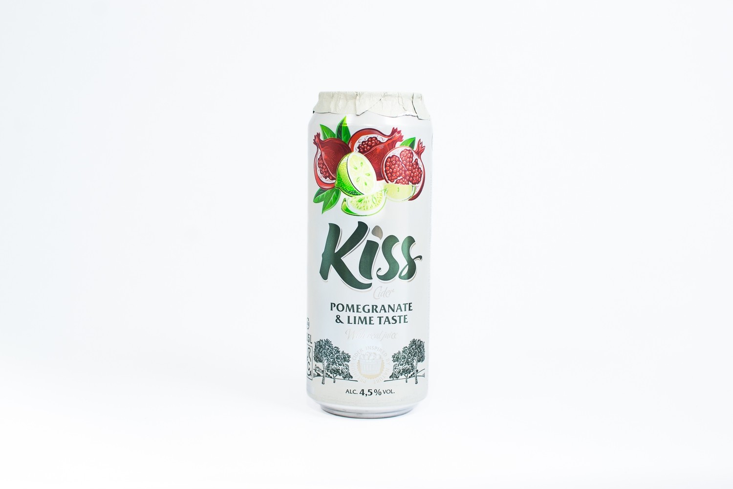 Sidra de romã/lima “KISS POMEGRANATE-LIME” / Embalagem (24 un. X 50cl)