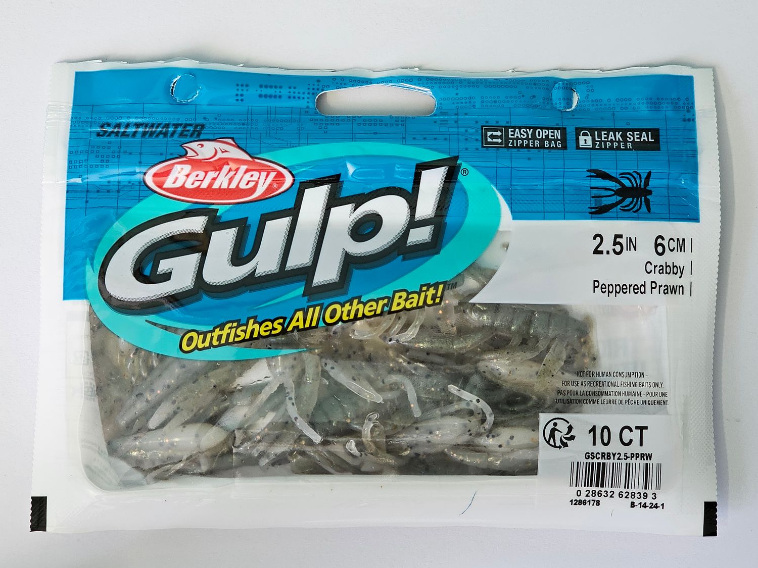 Berkley Gulp Crabby Peppered Prawn 6cm  10 ST