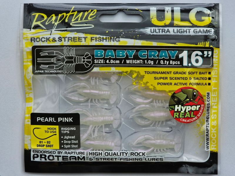 Rapture Ulc Baby Cray 40mm/1g Parelroze 8 pcs