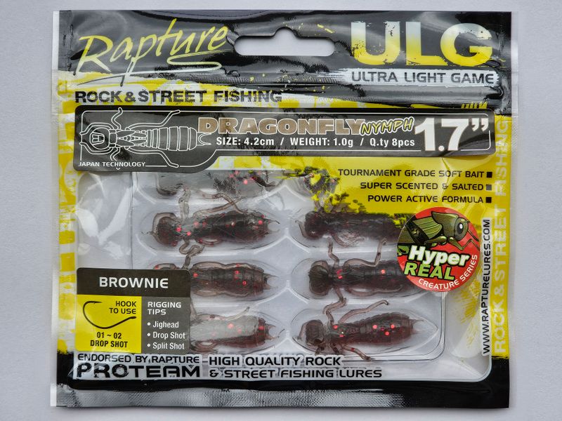 Rapture ULC Dragonfly 4,2cm 1gr Brownie  8 pcs