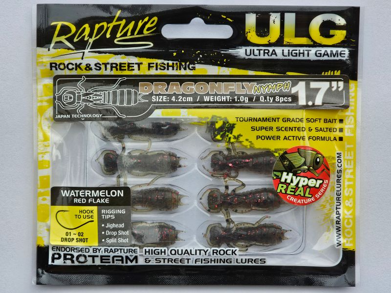 Rapture dragonfly 4,2 cm watermelon  1gr 8 pcs