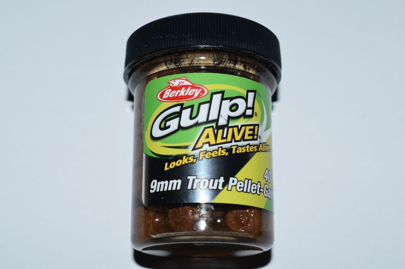 Berkley Gulp Alive Trout Pellet Garlic Natural 9MM