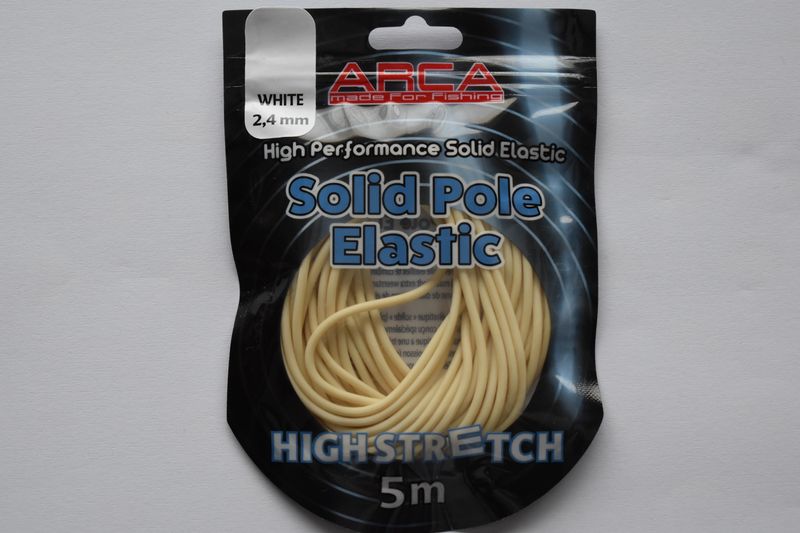 ARCA Solid pole elastic high stretch 5m 2.4MM wit