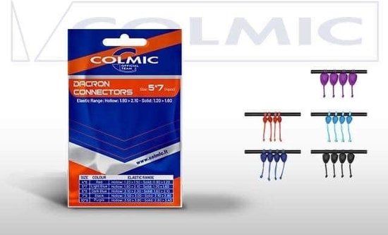 colmic dacron connector  dia 10,9 PURPLE