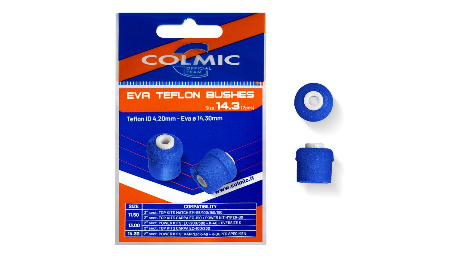 colmic eva teflon bushes 13 mm