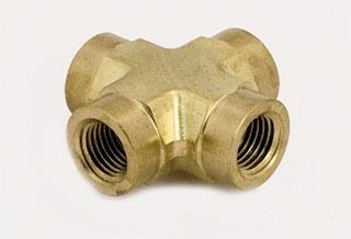 Pipe Cross (for making a 4-way connecting of male pipe threads)