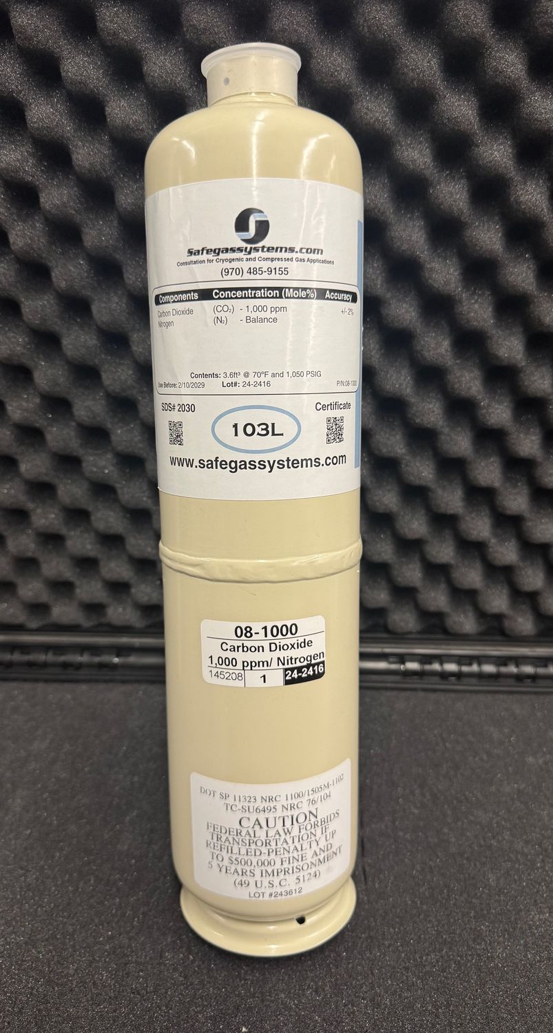 Carbon Dioxide (CO2) 1,000 ppm