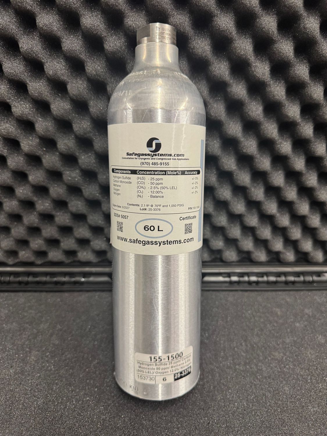 Hydrogen Sulfide (H2S) 25 ppm