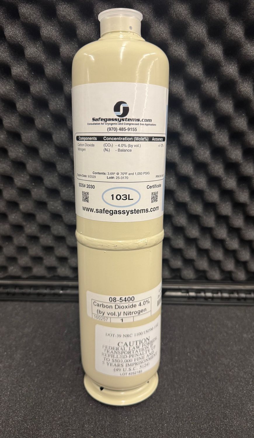 Carbon Dioxide (CO2) 4.0%