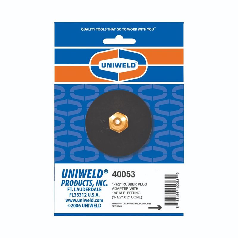 Rubber Plug Adapter – 1.5" with 1/4" MF Fitting